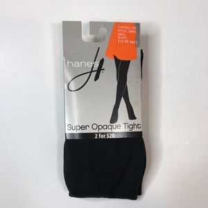 Women’s Hanes Super Opaque Tight Control Top Small